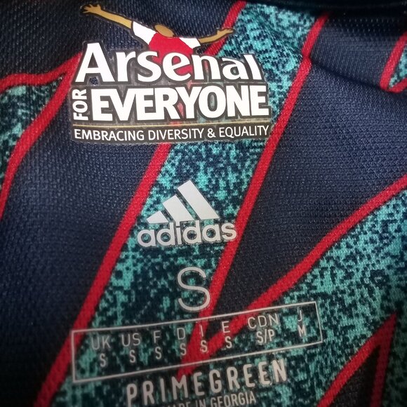 Adidas Arsenal FC Third Soccer Football Jersey Mystery Blue 21/22 - Picture 3 of 5